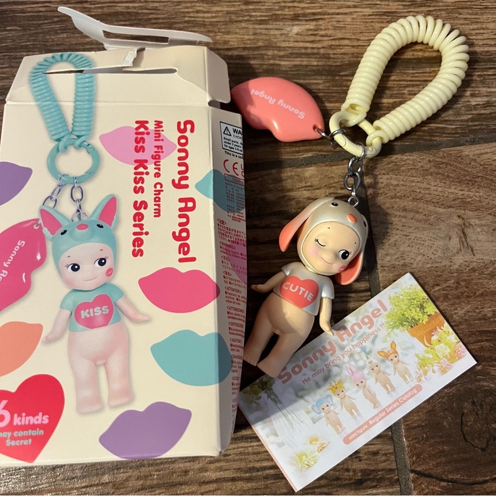 secret kiss kiss sonny angel collection surprise keychain doll figurine bunny